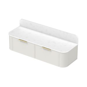 Flo 60" Floating Vanity – Aston White